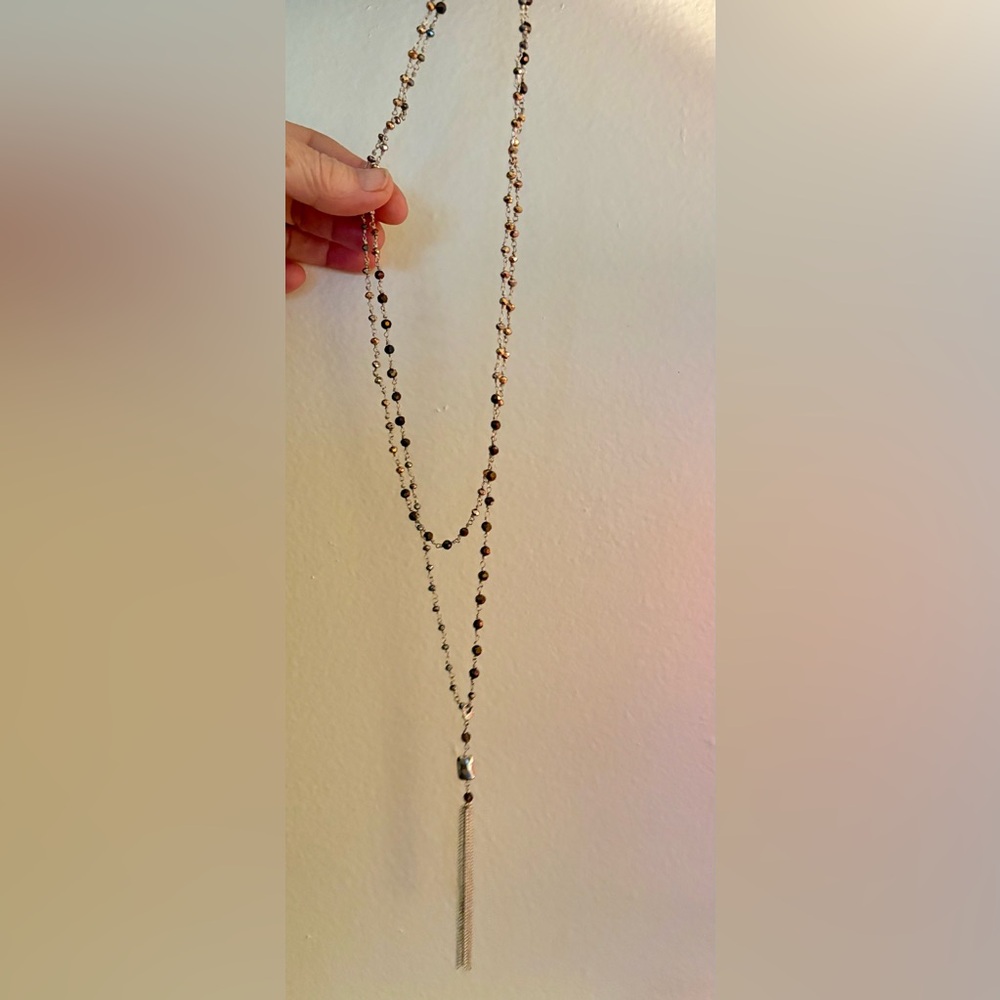 Stella & Dot layered beaded Necklace can be worn multiple ways